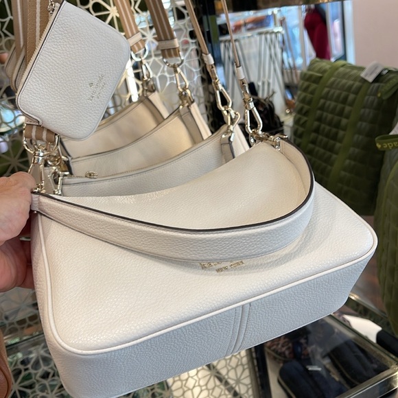 Kate Spade Rosie Shoulder Bag With Tech Attachment AirPod 
Parchment 
NWT - Picture 5 of 16